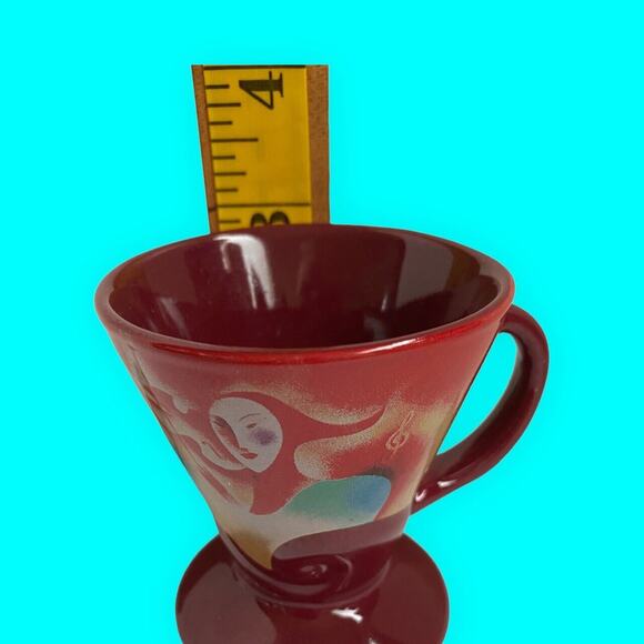 Vintage Frangelico Liqueur Expresso Demitasse Mug Signed Linda Fritchtel - Picture 7 of 7